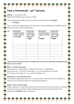 Please click here for this week`s homework