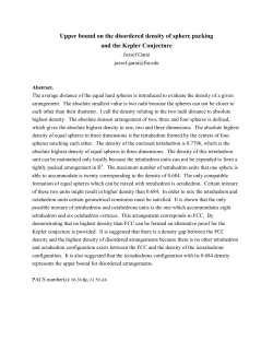 Upper bound on the disordered density of sphere packing and the