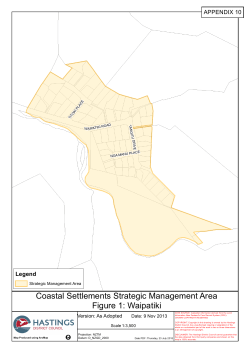 Coastal Settlements Strategic Management Area Figure 1: Waipatiki