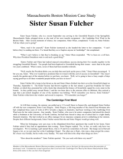 Massachusetts Boston Mission Case Study