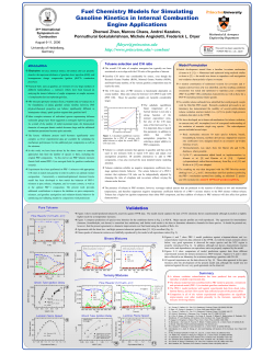 Fuel Chemistry Models for Simulating Gasoline Kinetics in Internal