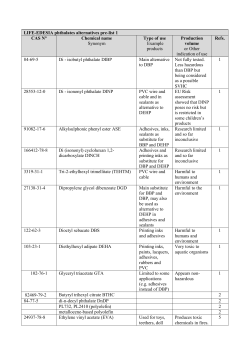 LIFE-EDESIA phthalates alternatives pre