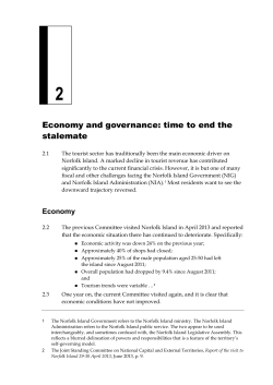 Chapter 2: Economy and governance: time to end the stalemate
