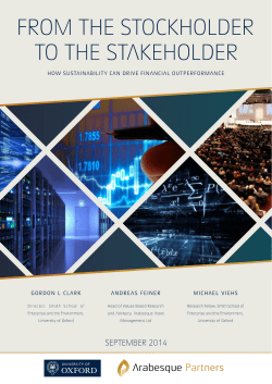 arabesque partners - Church Investment Group
