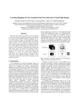 Learning Mappings for Face Synthesis from Near Infrared to Visual