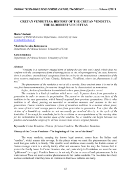 cretan vendettas: history of the cretan vendetta the bloodiest