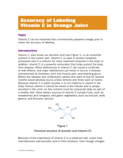 Accuracy of Labeling Vitamin C in Orange Juice
