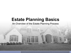 Estate Planning Basics