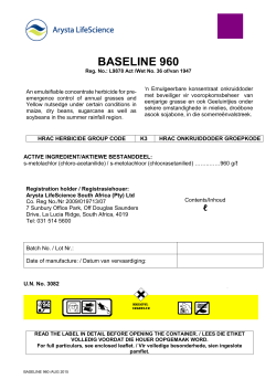 baseline 960 - Arysta LifeScience