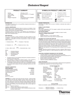 Cholesterol Reagent - Thermo Fisher Scientific