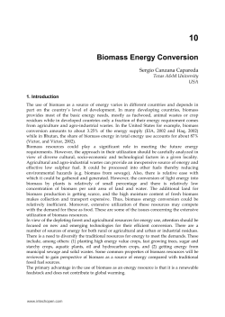Biomass Energy Conversion