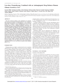 Low-dose Chemotherapy Combined with an Antiangiogenic Drug