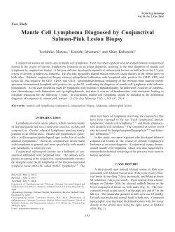 Mantle Cell Lymphoma Diagnosed by Conjunctival Salmon