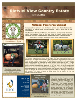 News Letter - R ietvlei V iew
