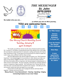 THE MESSENGER - St. John UCC