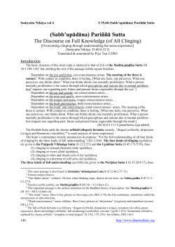 Parinna Sutta - The Dharmafarers