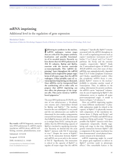 mRNA imprinting