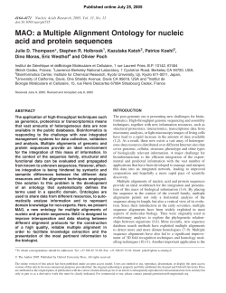 MAO: a Multiple Alignment Ontology for nucleic acid and protein