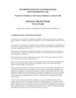 anti-suit injunctions