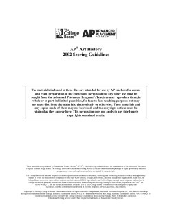 2002 AP Art History Scoring Guidelines - AP Central