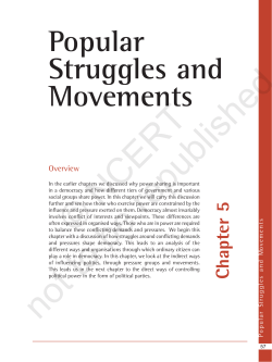 Chapter 5 Popular Struggles and Movements