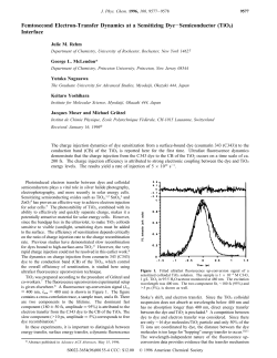 Femtosecond Electron-Transfer Dynamics at a Sensitizing Dye