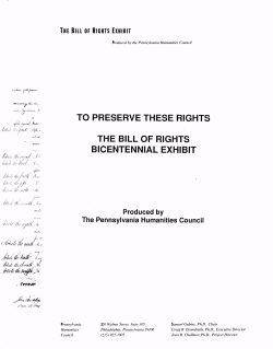 the bill of rights exhibit to preserve these rights