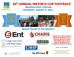 26th ANNUAL MAYOR׳S CUP FOOTRACE