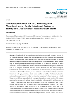 Micropreconcentrator in LTCC Technology with Mass Spectrometry