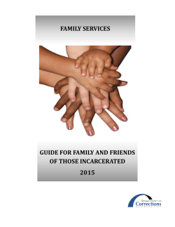 Guide for New Family and Friends of those Incarcerated