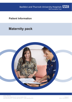 Maternity Pack - your care in pregnancy