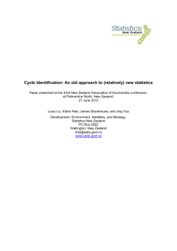 Cycle identification: An old approach to (relatively) new