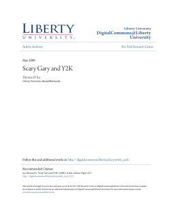 Scary Gary and Y2K - Digital Commons @ Liberty University