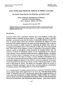 LONG RANGE ELECTROSTATIC EFFECTS IN PEPSIN CATALYSIS