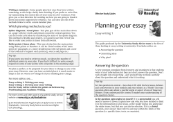 Improve your memory - University of Reading