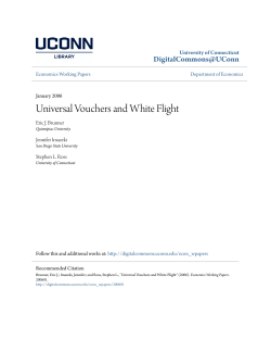 Universal Vouchers and White Flight