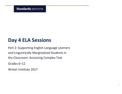 Handout: Part 2 - Standards Institute