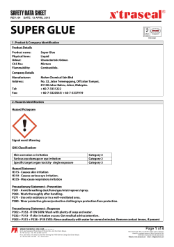 SUPER GLUE - Mohm Chemical Sdn Bhd