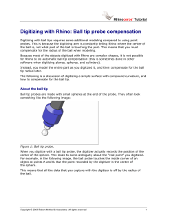 Digitizing with Rhino: Ball tip probe compensation
