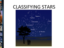 classifying stars - Piscataway High School