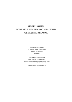 model 3030pm | portable heated voc analyser