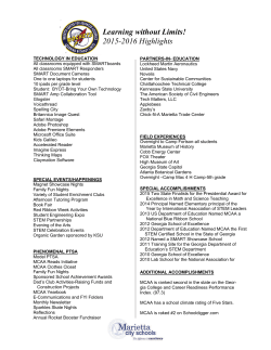 2015-2016 Highlights - Marietta City Schools