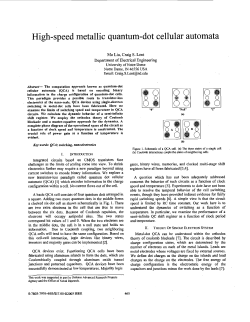 High-speed metallic quantum-dot cellular automata