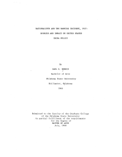 NATIONALISTS AND THE NANKING INCIDENT, 1927: SOURCES