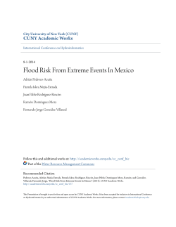 Flood Risk From Extreme Events In Mexico