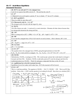 Acid-Base Reactions