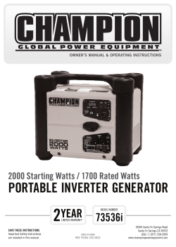 portable inverter generator