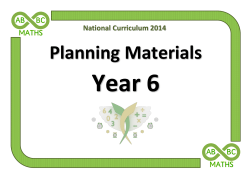 Planning Materials - Manor Park Primary