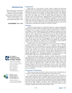 Hantavirus - The Center for Food Security and Public Health
