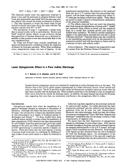 Laser Optogalvanic Effect in a Pure Iodine Discharge